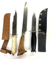 (3) Knives, Schrade, Schefield & Unmarked