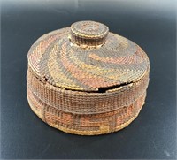 Very old Chumach sumac basket, deteriorating with