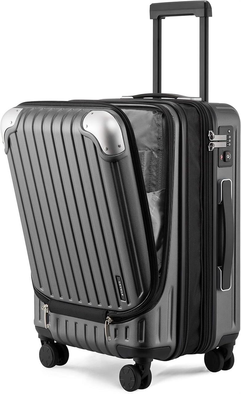 LEVEL8 Grace EXT 20 Carry-On Luggage - Grey