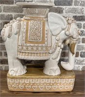 Glazed garden seat elephant 
Made in Soutg