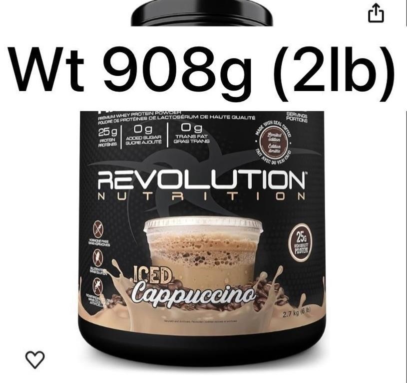 Sealed - Revolution Nutrition Protein Powder