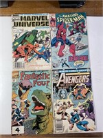 1982-93 Marvel 4 Mixed Spider-Man, Avengers & More