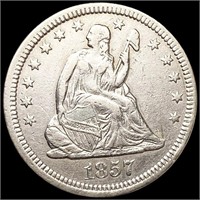 1857 Seated Liberty Quarter CLOSELY UNCIRCULATED