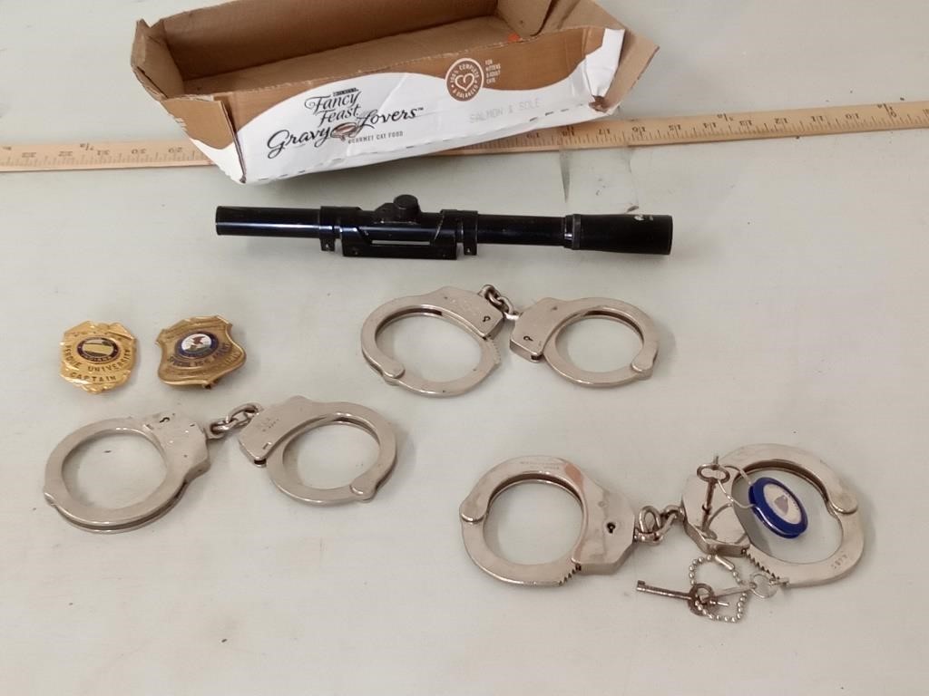 2 sets Smith & Wesson handcuffs (no keys)