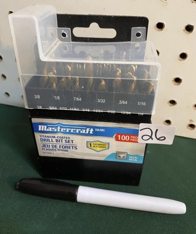 MASTERCRAFT DRILL BIT SET