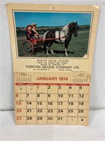 1974 White Rose calender