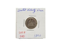 1890 Seated Liberty Dime