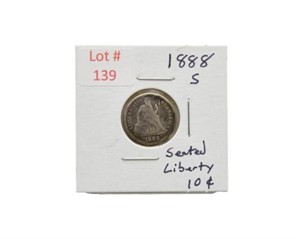 1888-S Seated Liberty Dime