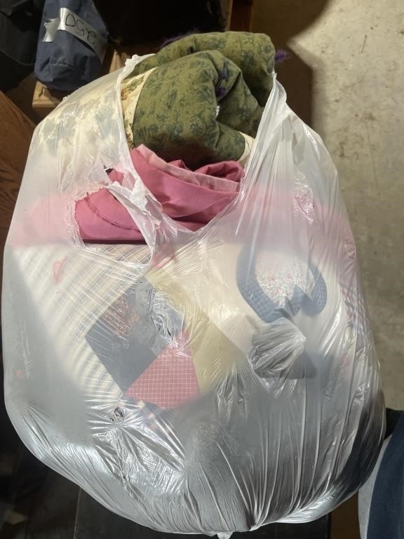 Bag of blankets and other materials