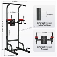 Deluxe Power Tower Home Gym in box and more