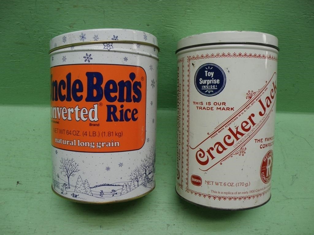 Two Reproduction 8" Tins
