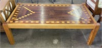 Solid Wood Marquetry Coffee Table