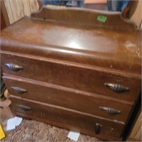 Antique 3 drawer dresser with mirror