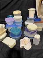 Assorted plastic storage containers