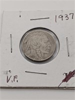 VF 1937 Buffalo Nickel