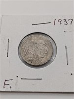 Fine 1937 Buffalo Nickel