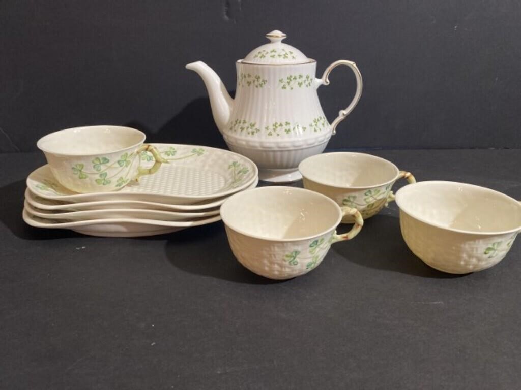 Assortment of Irish Belleek China