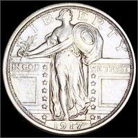 1917 TY1 Standing Liberty Quarter CLOSELY UNC