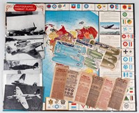 WWII WORLD COMBAT PLANES EPHEMERA