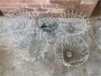 Vintage Metal Hanging Flower Baskets
