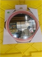Pink circle mirror