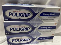 3 - Poligrip Strong Hold Denture Adhesive Cream