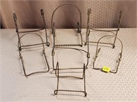 Lot of Metal Plate Stands