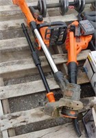 Black & Decker Battery Weed Trimmer, Chain Saw &