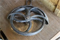 Antique Cast Iron Pully