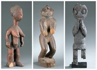 3 West African style sculptures. 20th century.