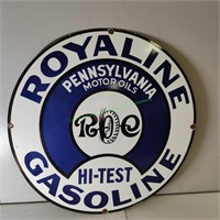 Porcelain Royaline Gasoline Sign