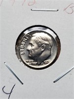 BU 1972 Roosevelt Dime