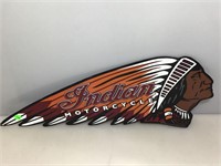 Indian Motorcycle Metal Sign. 24x9.5in