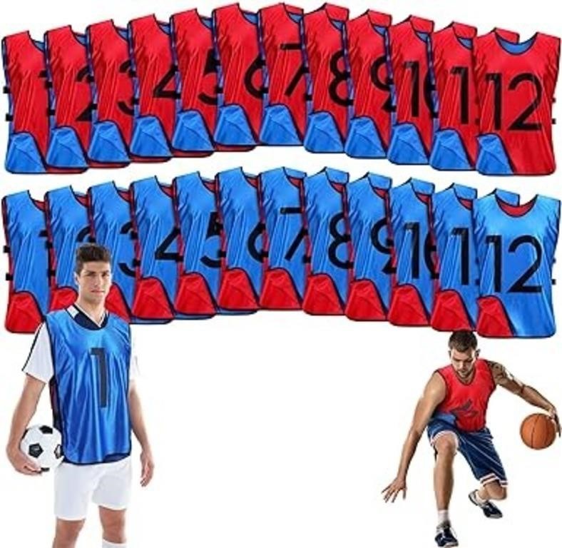 12 Pack Reversible Basketball Jersey Team Sports