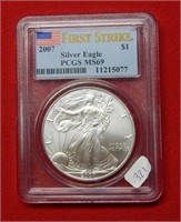 2007 American Eagle PCGS MS69 1 Ounce Silver
