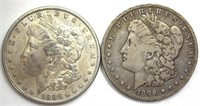 1886 & 1896-O Morgan Better Dates 2pcs