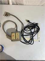 Two multi outlet plugs