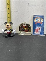 Mickey Mouse and 2 collectors pins