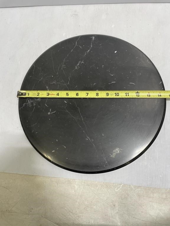 Black Marble 14 3/4x 14 3/4 inch round base
