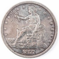Coin 1877 United States Trade Dollar VF*