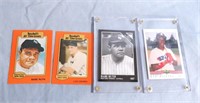 4 COLLECTOR BASEBALL CARDS*BABE RUTH*GRIFFEY