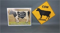 Two Cow Signs