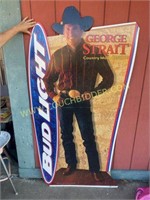 Lifesize diecut George Strait advertisement