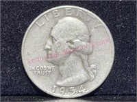 1954-D Washington Silver Quarter (90% silver)