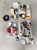 ELECTRICAL HARDWARE, WIRE, LIGHTBULBS, ETC