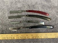 Lot of (4) VIntage Straight Razors