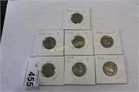 7 BUFFALO NICKELS