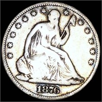 1876-CC Seated Half Dollar NICELY CIRCULATED