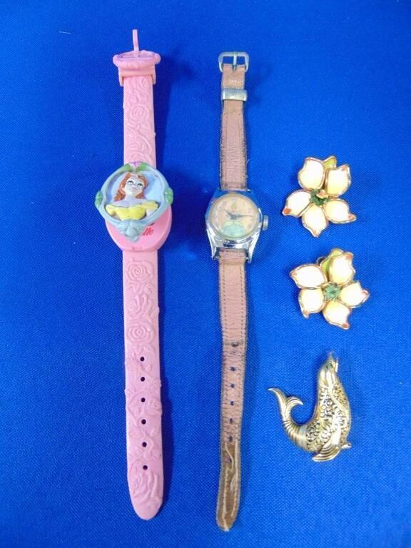 Vintage Disney Watches, Seal Pin, Trillium Cuff