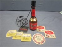 Beer Coasters & Tempa Bottle Table Lamp